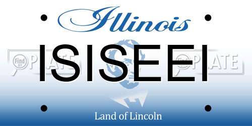 ISISEEI Illinois License Plate