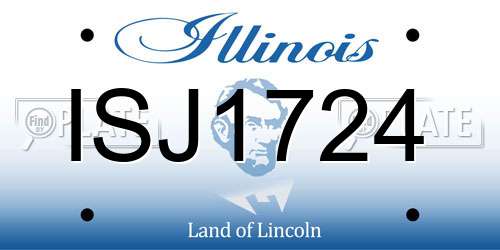 ISJ1724 Illinois License Plate