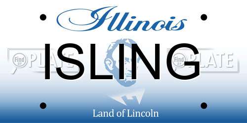 ISLING Illinois License Plate