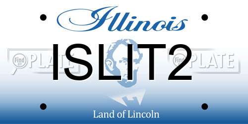 ISLIT2 Illinois License Plate
