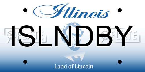 ISLNDBY Illinois License Plate
