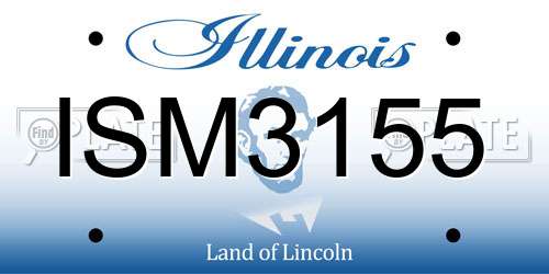 ISM3155 Illinois License Plate