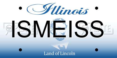 ISMEISS Illinois License Plate