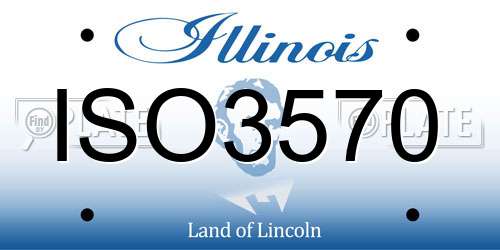 ISO3570 Illinois License Plate