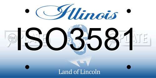ISO3581 Illinois License Plate