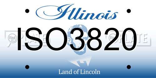 ISO3820 Illinois License Plate