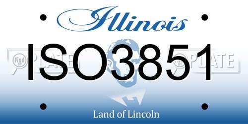 ISO3851 Illinois License Plate