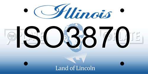 ISO3870 Illinois License Plate