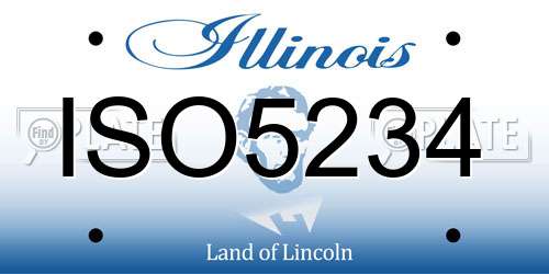 ISO5234 Illinois License Plate