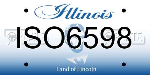 ISO6598 Illinois License Plate