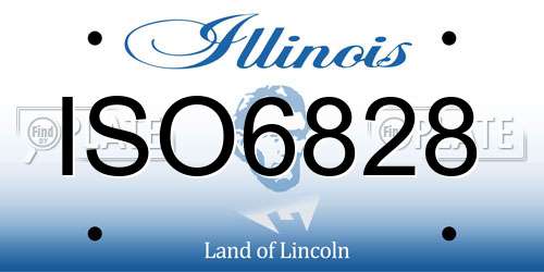 ISO6828 Illinois License Plate