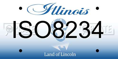ISO8234 Illinois License Plate
