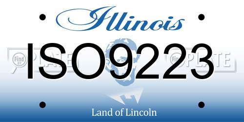 ISO9223 Illinois License Plate