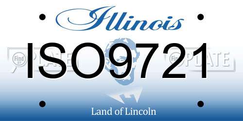 ISO9721 Illinois License Plate