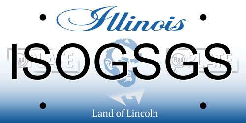 ISOGSGS Illinois License Plate