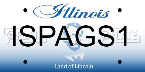 ISPAGS1 Illinois License Plate