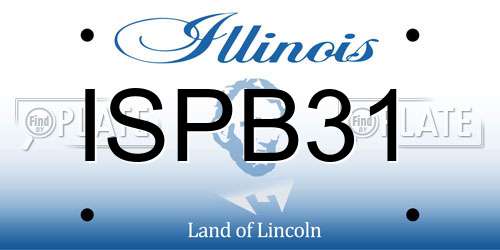 ISPB31 Illinois License Plate