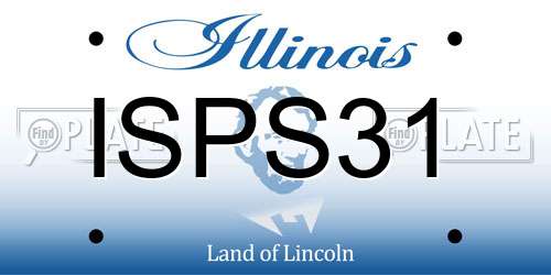 ISPS31 Illinois License Plate
