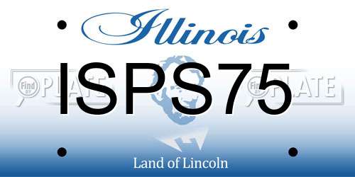 ISPS75 Illinois License Plate