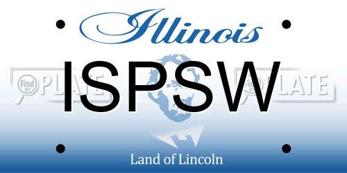 ISPSW Illinois License Plate