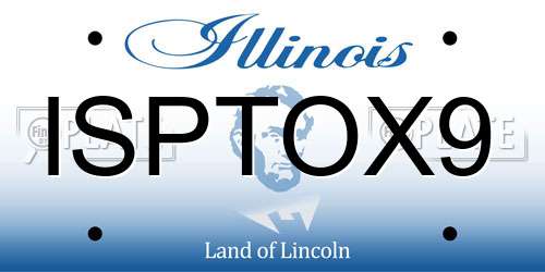 ISPTOX9 Illinois License Plate