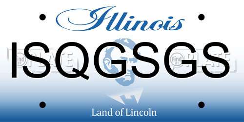 ISQGSGS Illinois License Plate