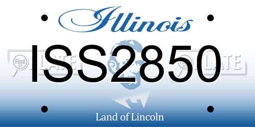 ISS2850 Illinois License Plate