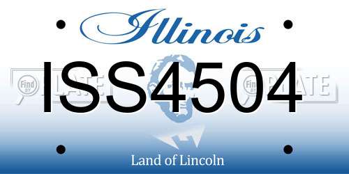 ISS4504 Illinois License Plate