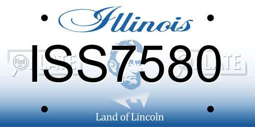 ISS7580 Illinois License Plate