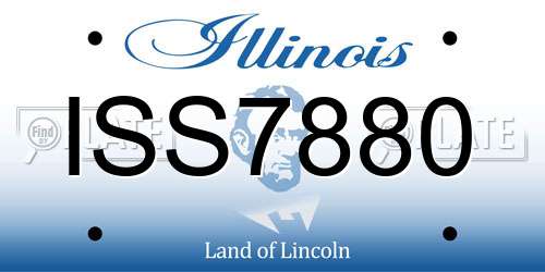 ISS7880 Illinois License Plate