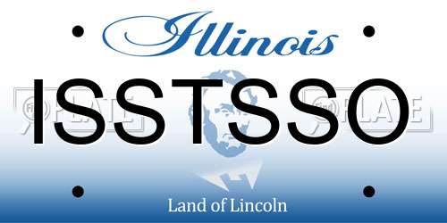 ISSTSSO Illinois License Plate