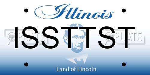 ISSTTST Illinois License Plate