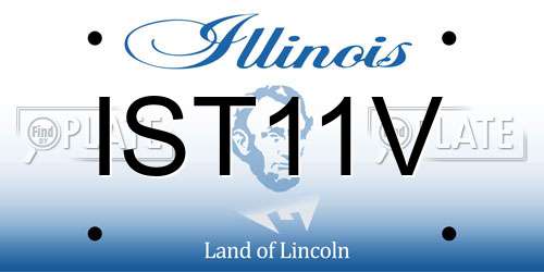 IST11V Illinois License Plate