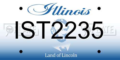 IST2235 Illinois License Plate
