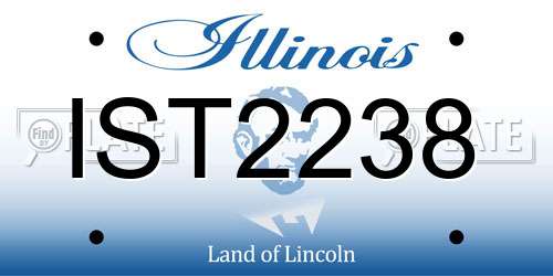 IST2238 Illinois License Plate