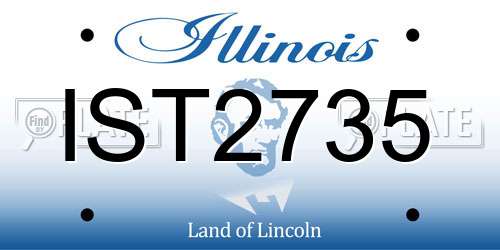 IST2735 Illinois License Plate