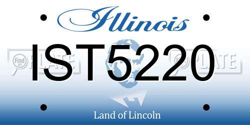 IST5220 Illinois License Plate