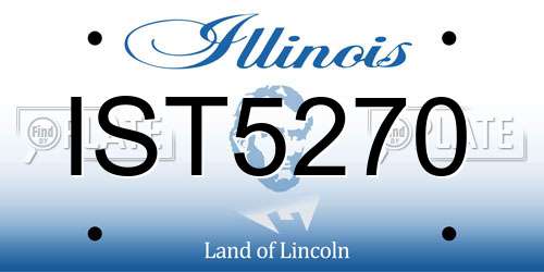 IST5270 Illinois License Plate