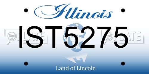 IST5275 Illinois License Plate