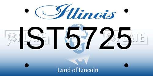 IST5725 Illinois License Plate