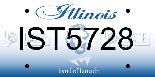 IST5728 Illinois License Plate