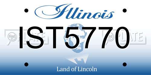 IST5770 Illinois License Plate