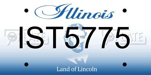 IST5775 Illinois License Plate