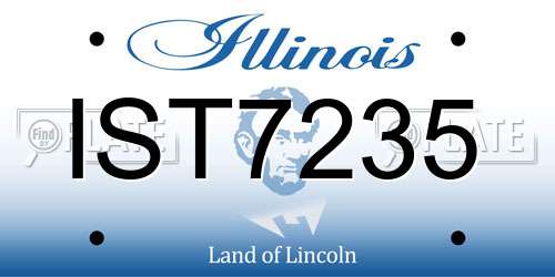 IST7235 Illinois License Plate