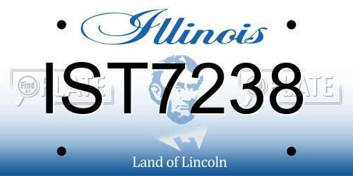 IST7238 Illinois License Plate
