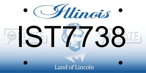 IST7738 Illinois License Plate