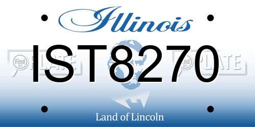 IST8270 Illinois License Plate