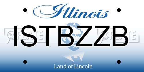 ISTBZZB Illinois License Plate