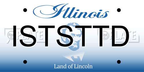 ISTSTTD Illinois License Plate