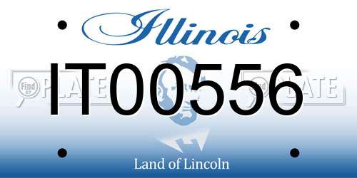IT00556 Illinois License Plate